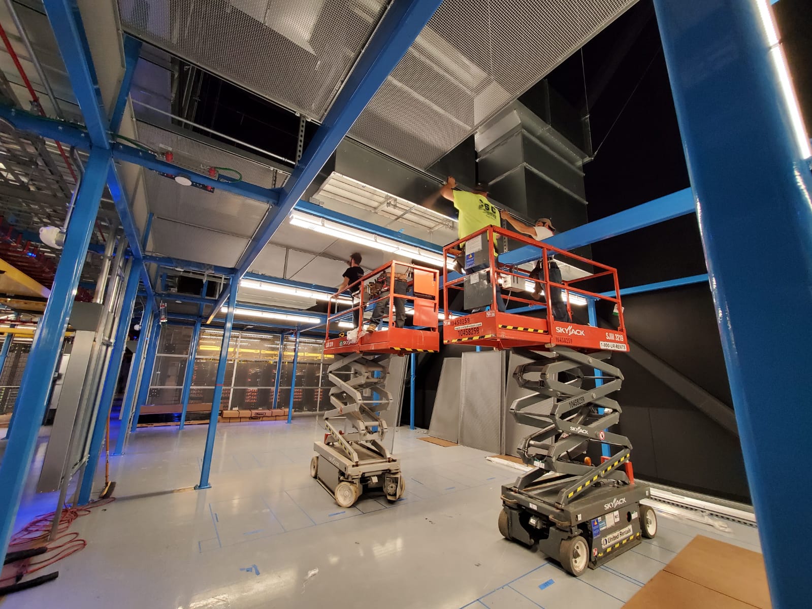 Secure Data Server Cage Installation - Critical Site Construction